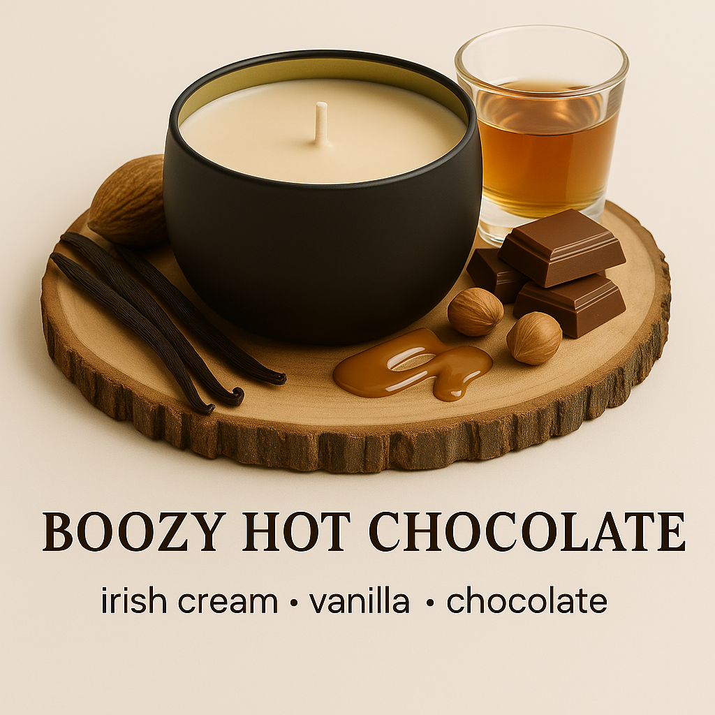 Boozy Hot Chocolate - 6oz Luxury Soy Wax Candle