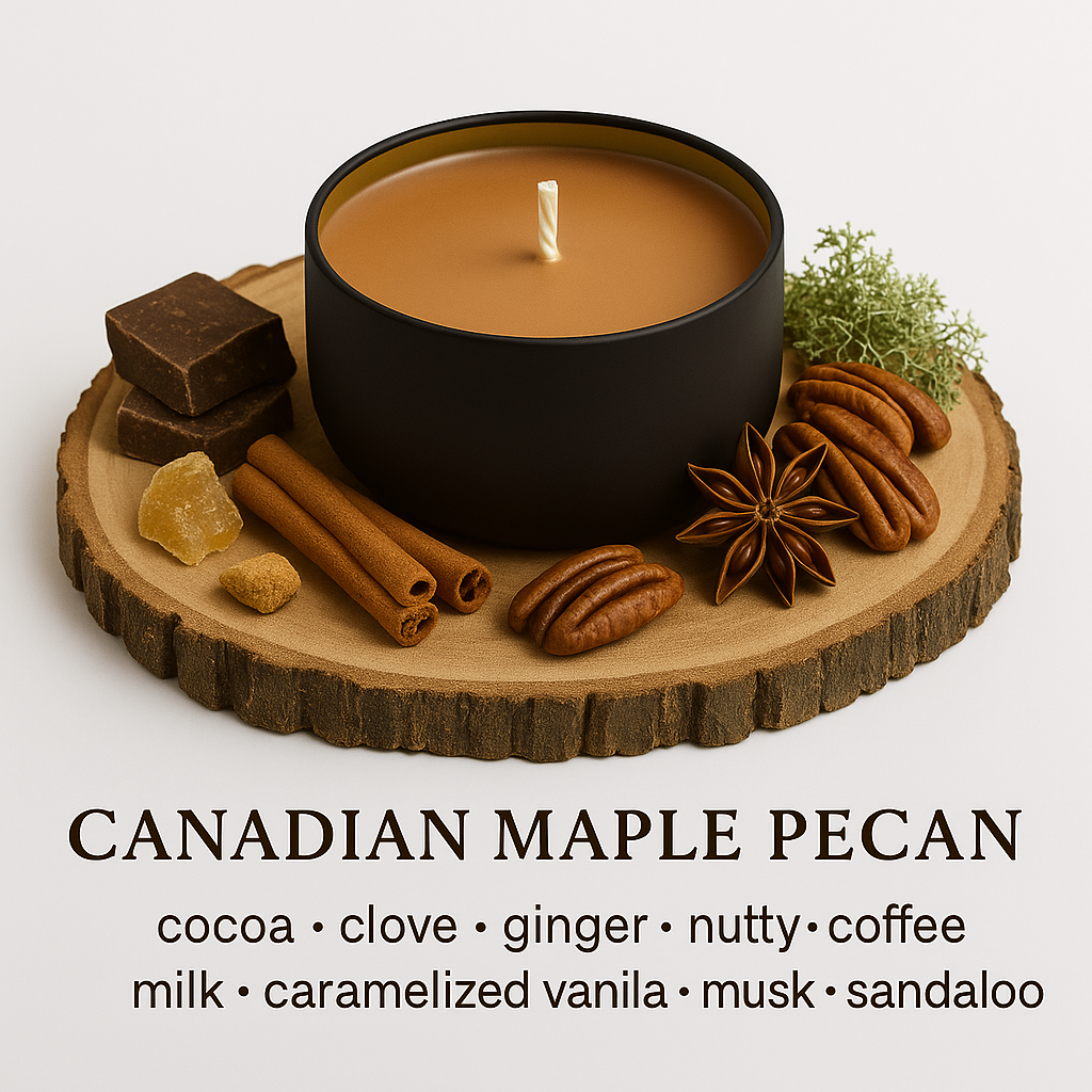 Canadian Maple Pecan - 6oz Luxury Soy Wax Candle