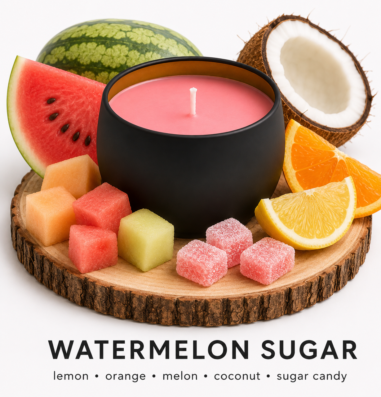 Watermelon Sugar - 6oz Luxury Soy Wax Candle