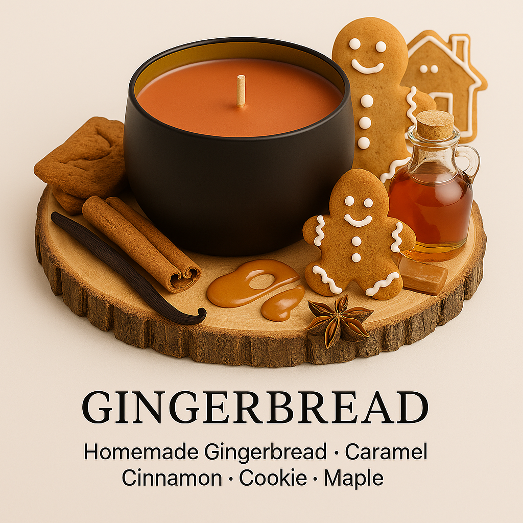 Gingerbread - 6oz Luxury Soy Wax Candle