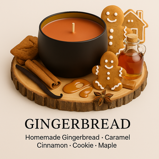 Gingerbread - 6oz Luxury Soy Wax Candle