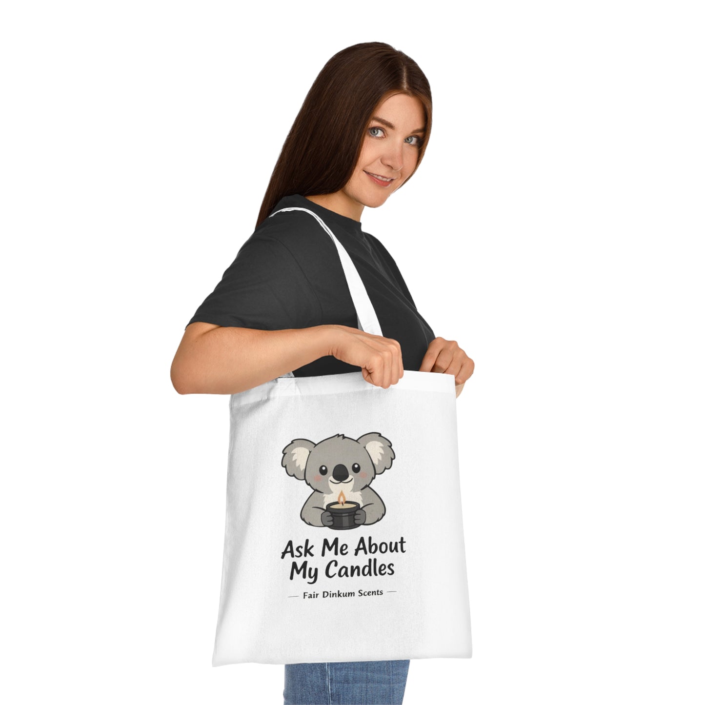 Ask Me About My Candles Cotton Tote