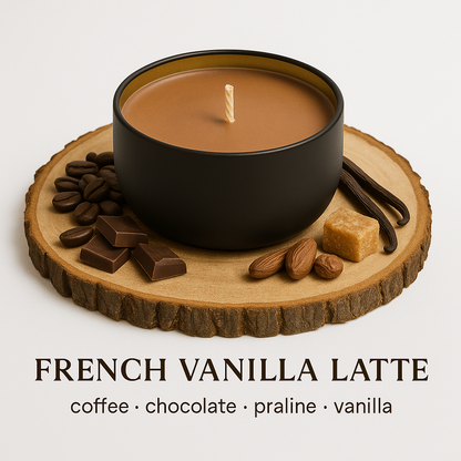 French Vanilla Latte - 6oz Luxury Soy Wax Candle