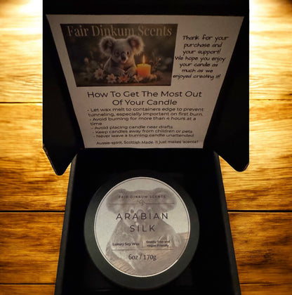 Arabian Silk - 6oz Luxury Soy Wax Candle