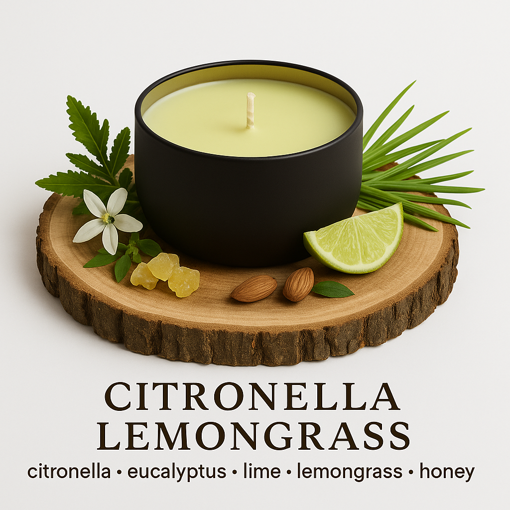 Citronella Lemongrass - 6oz Luxury Soy Wax Candle