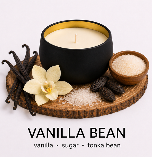 Vanilla Bean - 6oz Luxury Soy Wax Candle