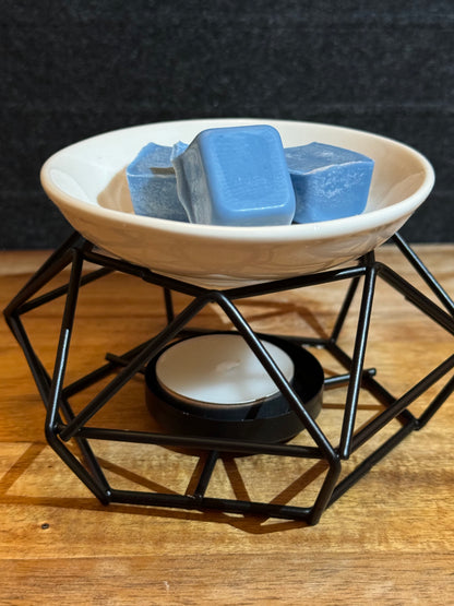 Geometric Wax Burner - Black