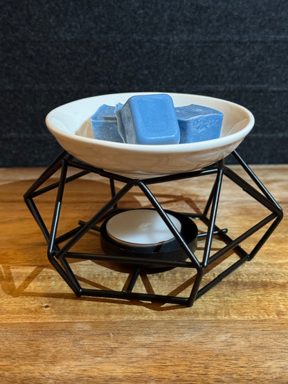 Geometric Wax Burner - Black