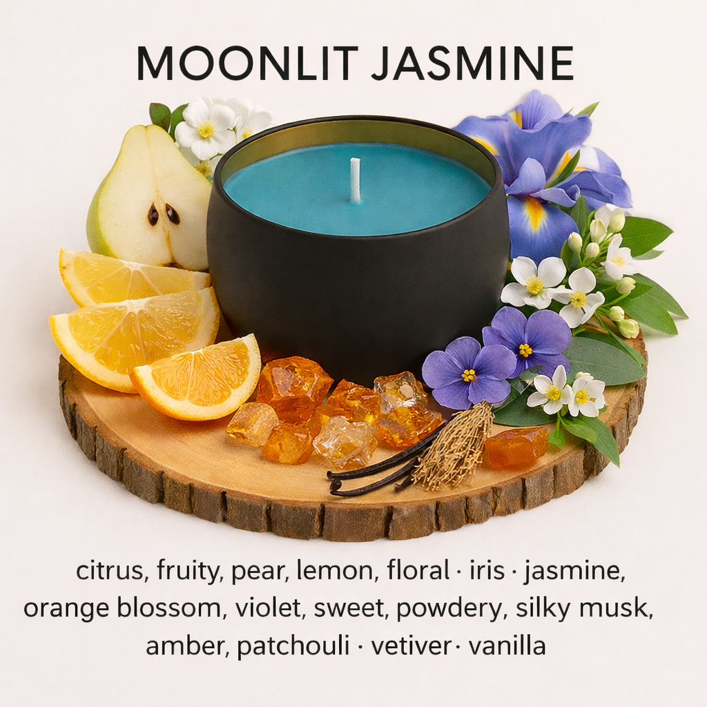 Moonlit Jasmine - 6oz Luxury Soy Wax Candle