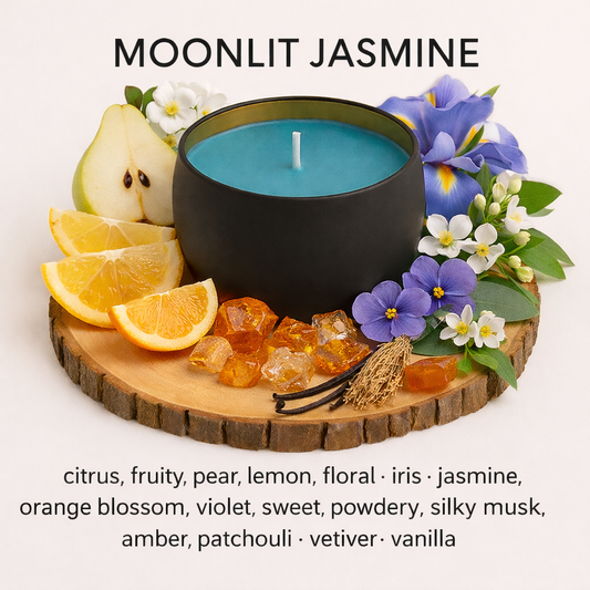 Moonlit Jasmine - 6oz Luxury Soy Wax Candle