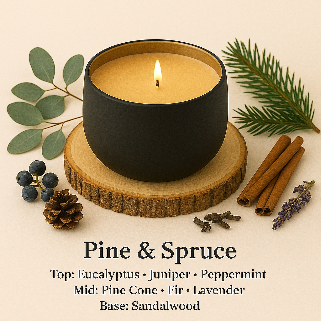 Pine & Spruce - 6oz Luxury Soy Wax Candle