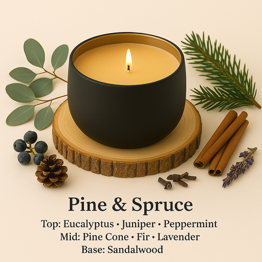 Pine & Spruce - 6oz Luxury Soy Wax Candle