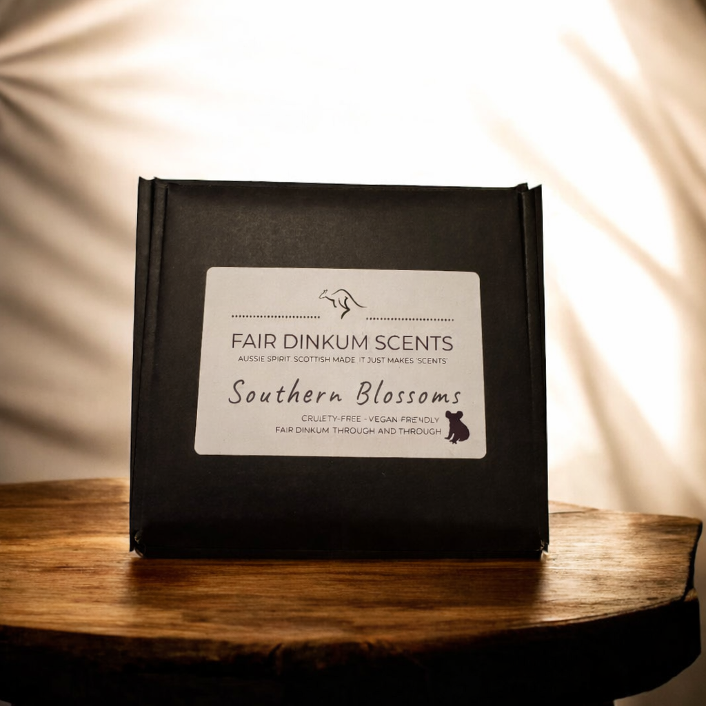 Southern Blossoms soy candle gift box floral fragrance jasmine geranium patchouli